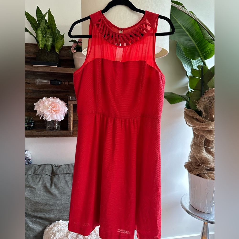 MAEVE Red Mid Dress